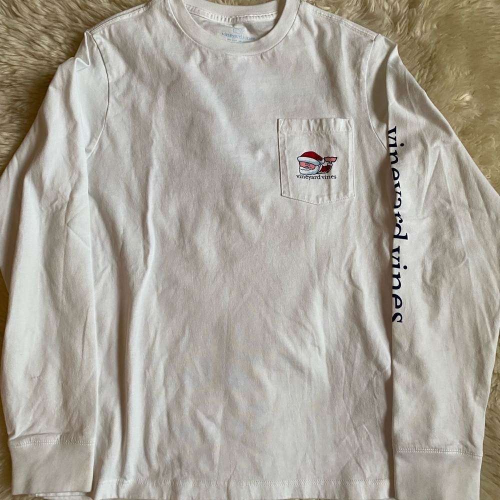 14-16 Large boy Vineyard Vines Christmas shirt